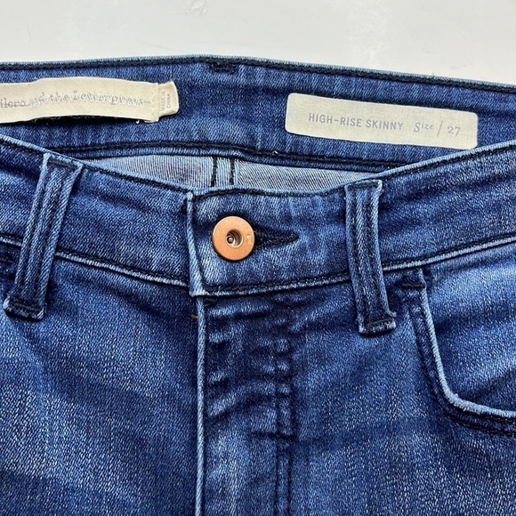 Pilcro and the Letterpress Anthropologie High Rise Skinny Size 27 - Picture 15 of 16